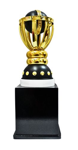 CRICKET-WORLDCUP BLACK/GOLD- CRICKET TROPHY