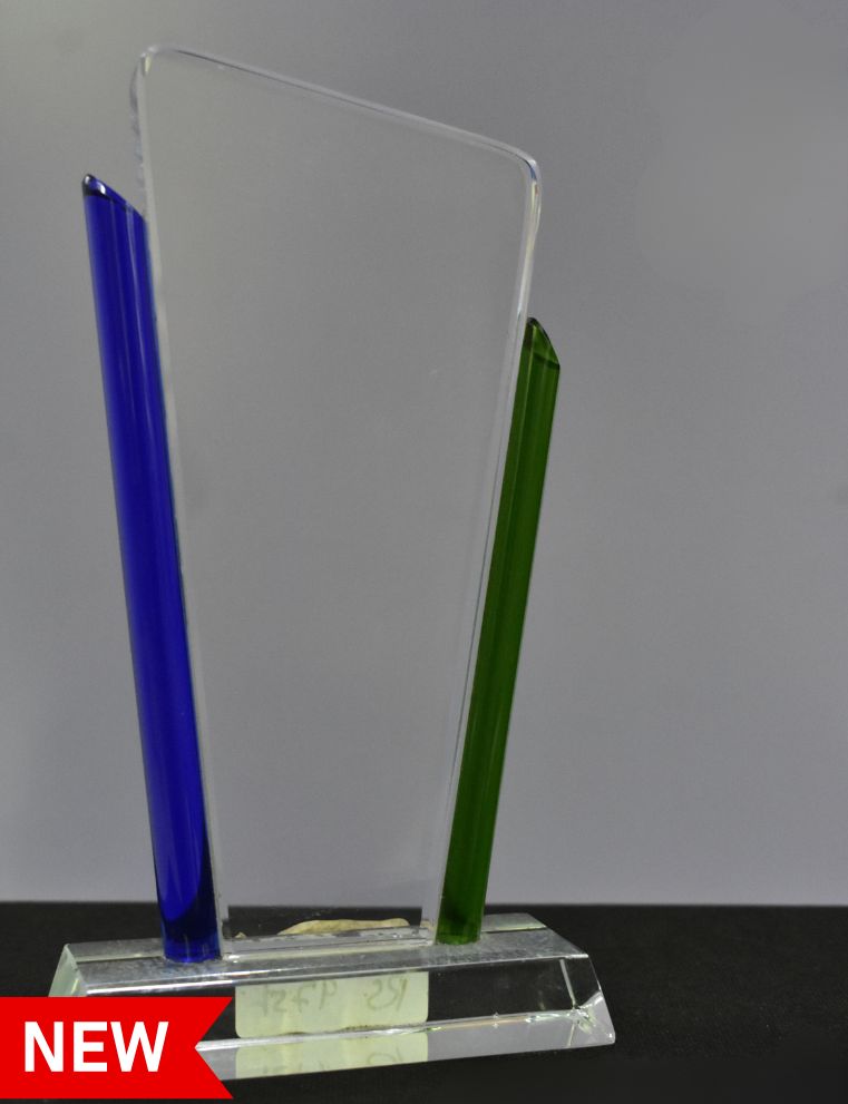 GLASS- BLUE STAR
