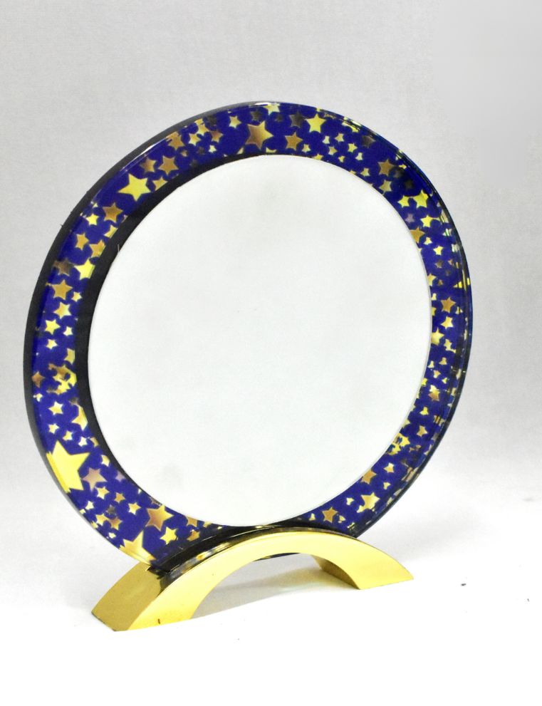 GLASS- BLUE STAR